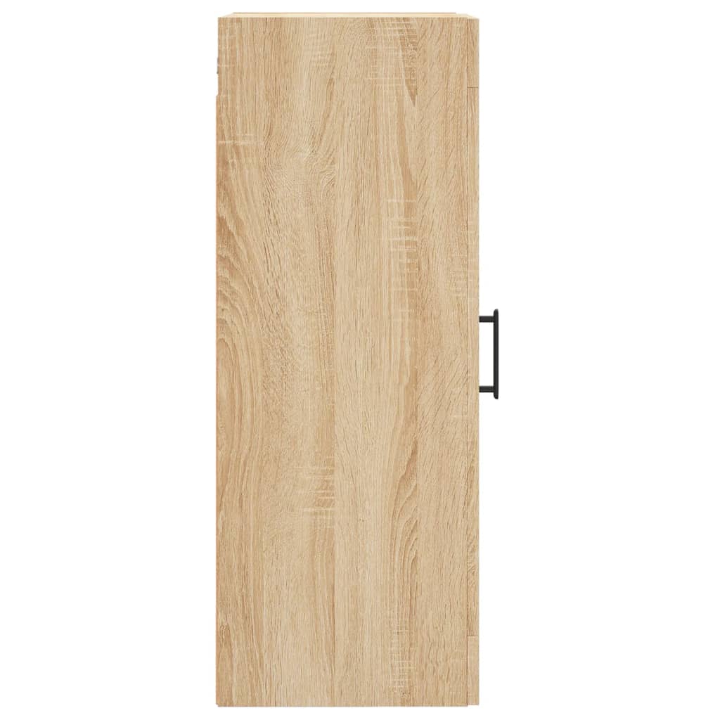 Wandkast 34,5X34X90 Cm Bewerkt Hout Kleurig Sonoma eiken