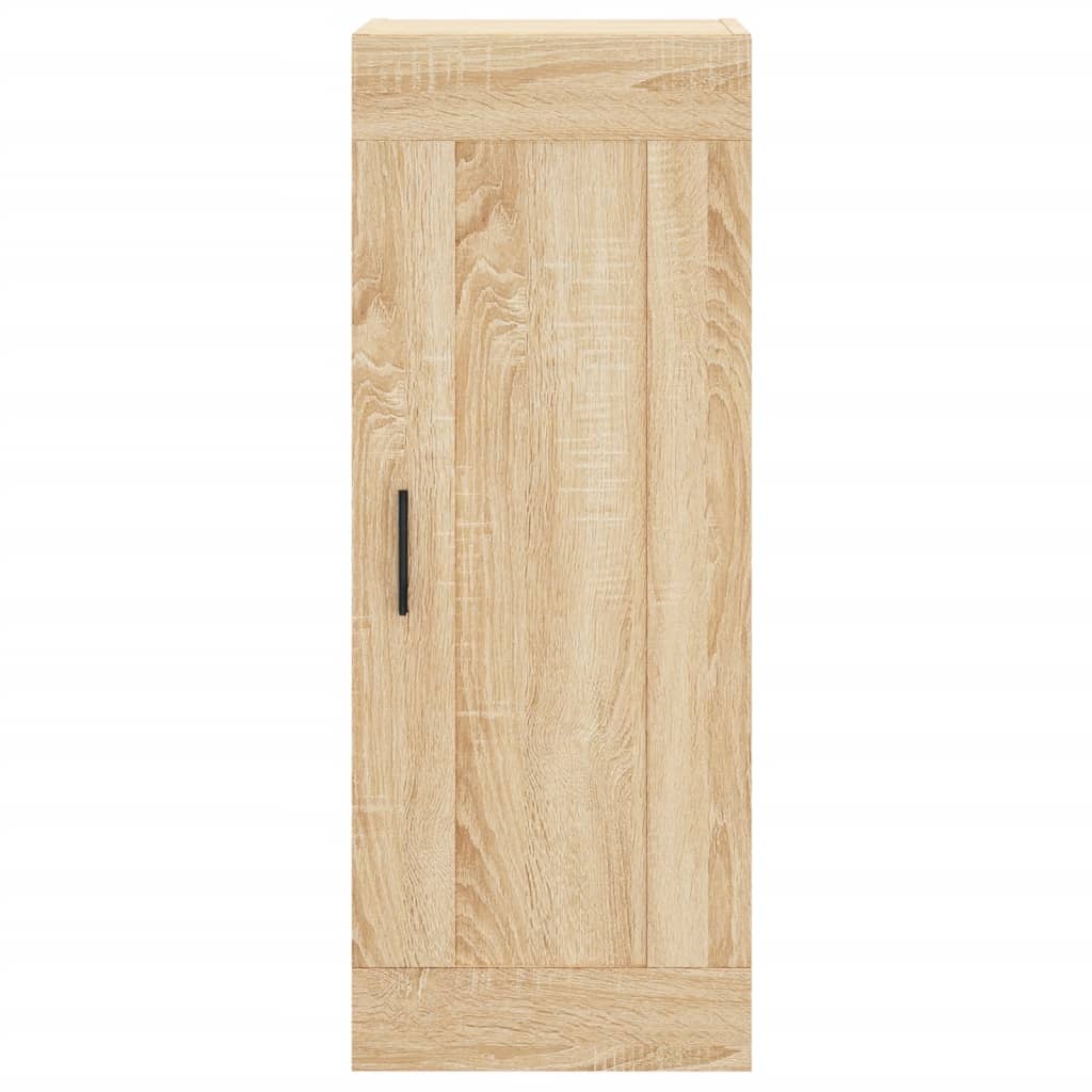 Wandkast 34,5X34X90 Cm Bewerkt Hout Kleurig Sonoma eiken