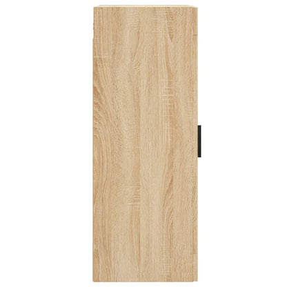 Wandkast 34,5X34X90 Cm Bewerkt Hout Kleurig Sonoma eiken