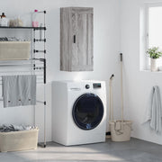 Wandkast 34,5x34x90 cm grijs sonoma eiken