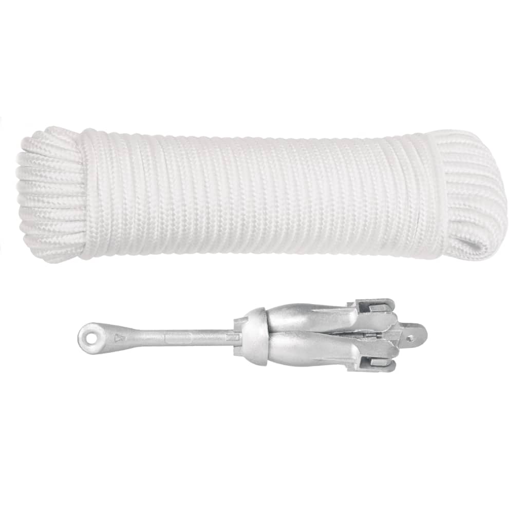 Anker Inklapbaar ,5 Kg Smeedijzer Zilverkleurig 1.5 kg met touw