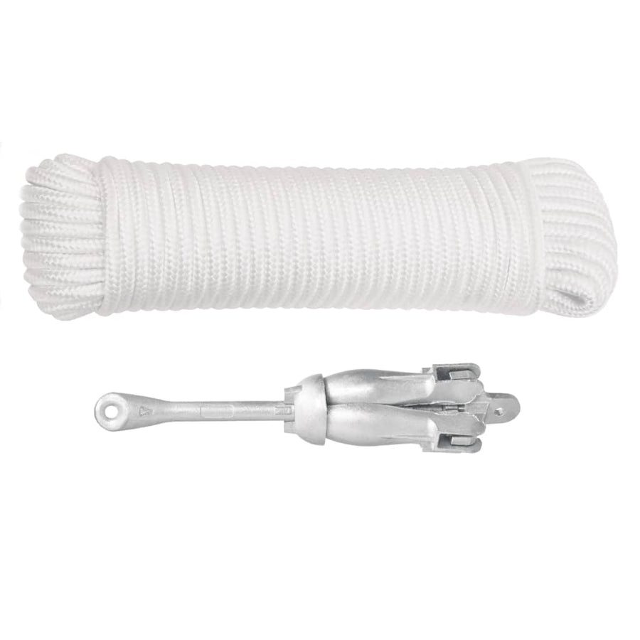 Anker Inklapbaar ,5 Kg Smeedijzer Zilverkleurig 1.5 kg met touw