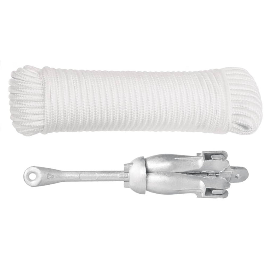 Anker Inklapbaar 3,2 Kg Smeedijzer Zilverkleurig 3.2 kg met touw
