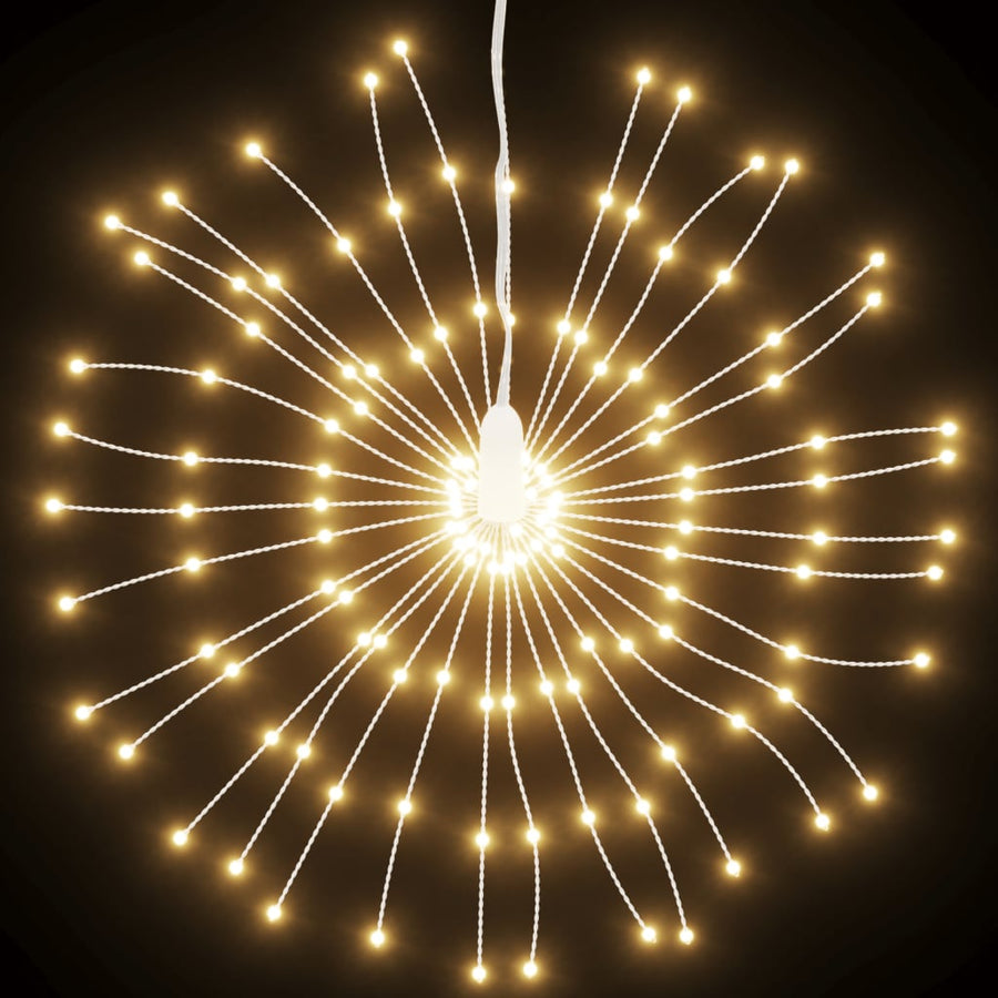 Kerstverlichting Vuurwerk 2 St 140 Warmwitte Led's 17 Cm