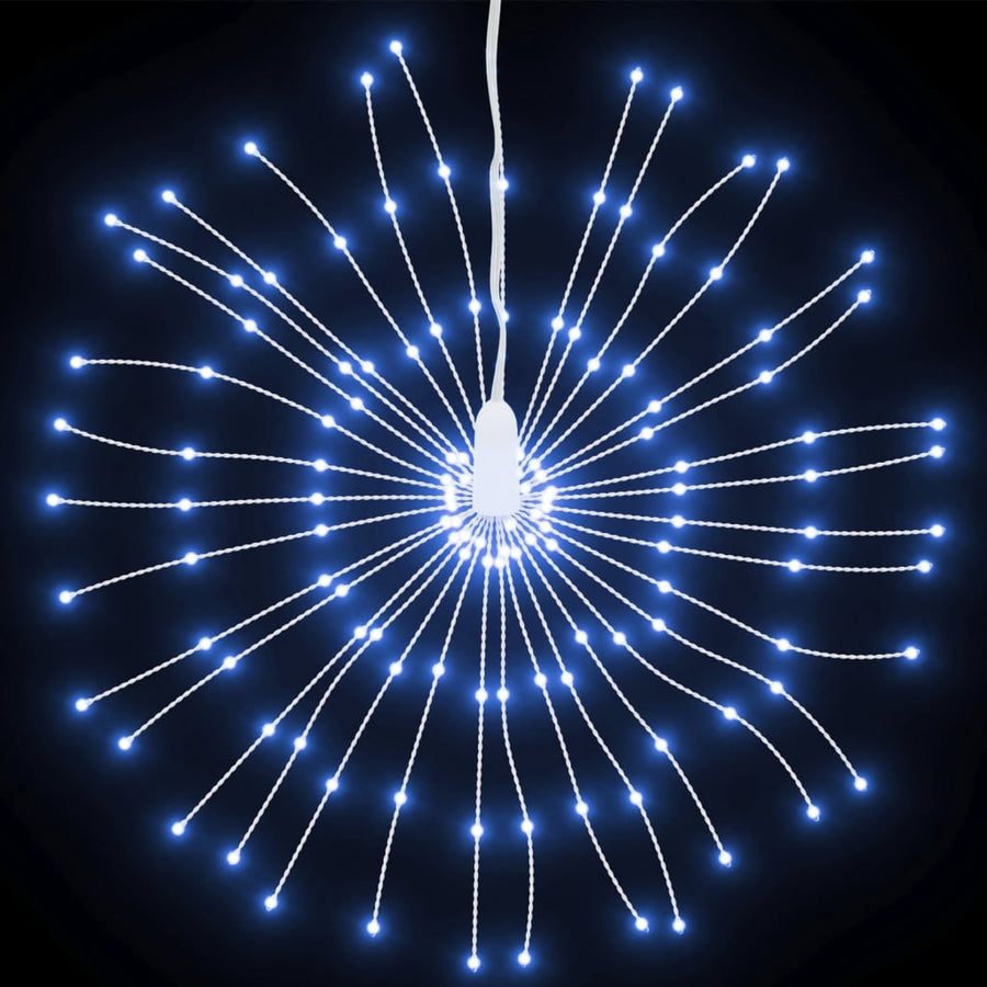 Kerstverlichting Vuurwerk 8 St 140 Koudwitte Led's 17 Cm