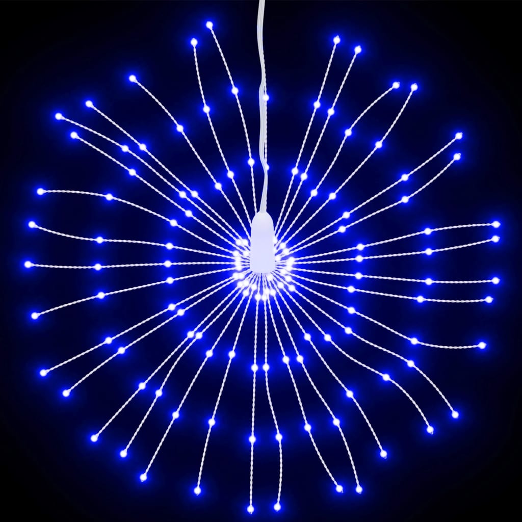 Kerstverlichting Vuurwerk 2 St 140 Blauwe Led's 17 Cm