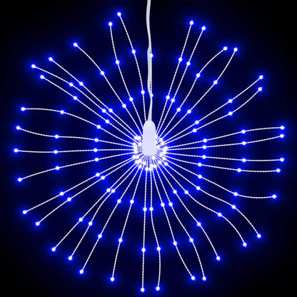 Kerstverlichting Vuurwerk 2 St 140 Blauwe Led's 17 Cm