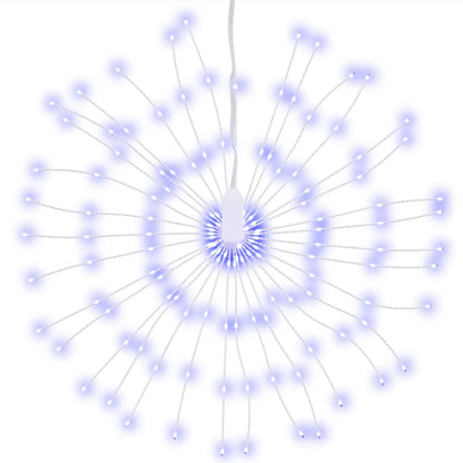 Kerstverlichting Vuurwerk 8 St 140 Blauwe Led's 17 Cm
