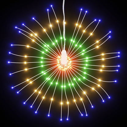 Kerstverlichting Vuurwerk 2 St 140 Meerkleurige Led's 17 Cm