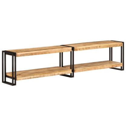 Tv-Meubel 180X30X40 Cm Zwart 180 cm massief mangohout