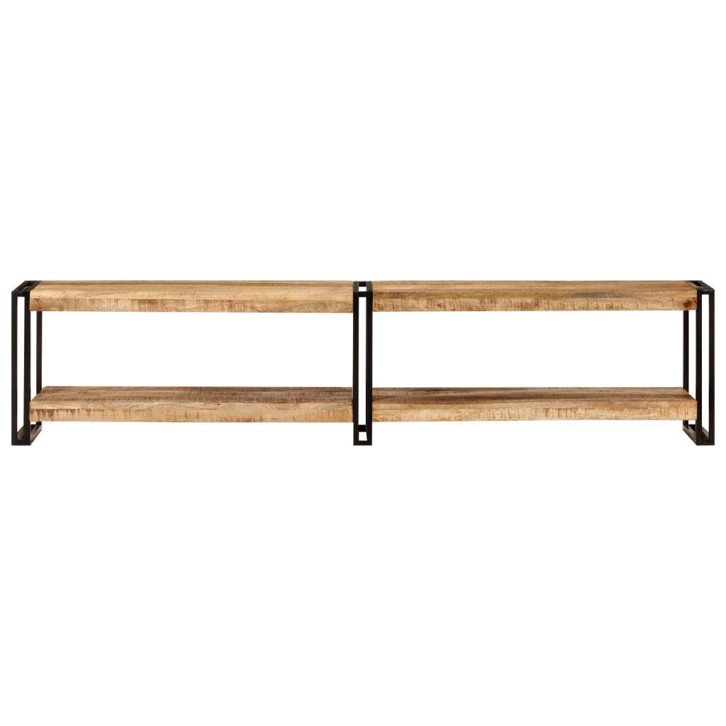 Tv-Meubel 180X30X40 Cm Zwart 180 cm massief mangohout