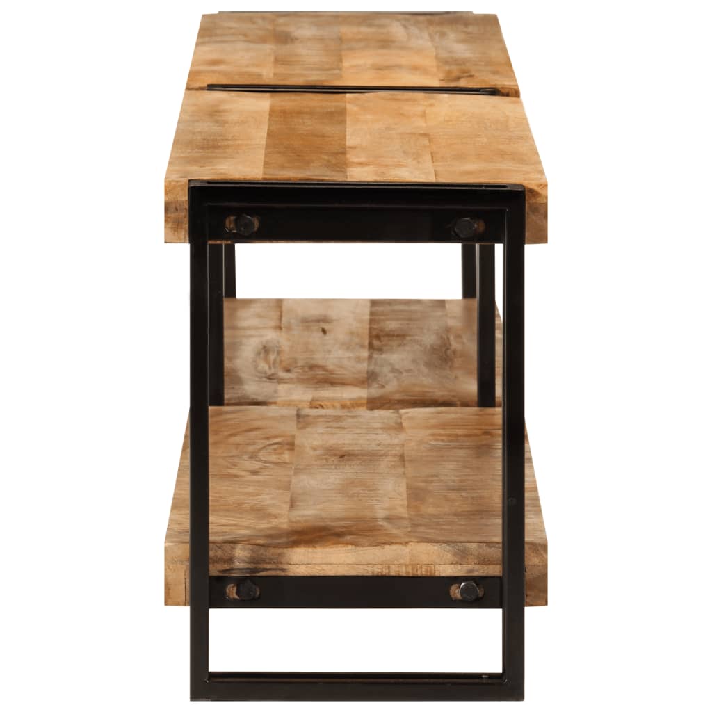 Tv-Meubel 180X30X40 Cm Zwart 180 cm massief mangohout