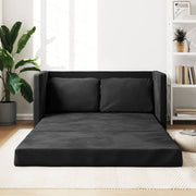Slaapbank vloermodel 122x204x55 cm zwart
