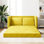 Slaapbank vloermodel 122x204x55 cm fluweel wijnrood
