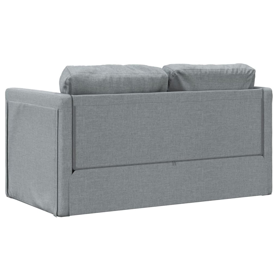 Slaapbank Vloermodel 2-In-1 112X174X55 Cm Stof Lichtgrijs