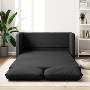 Slaapbank vloermodel 112x174x55 cm stof zwart