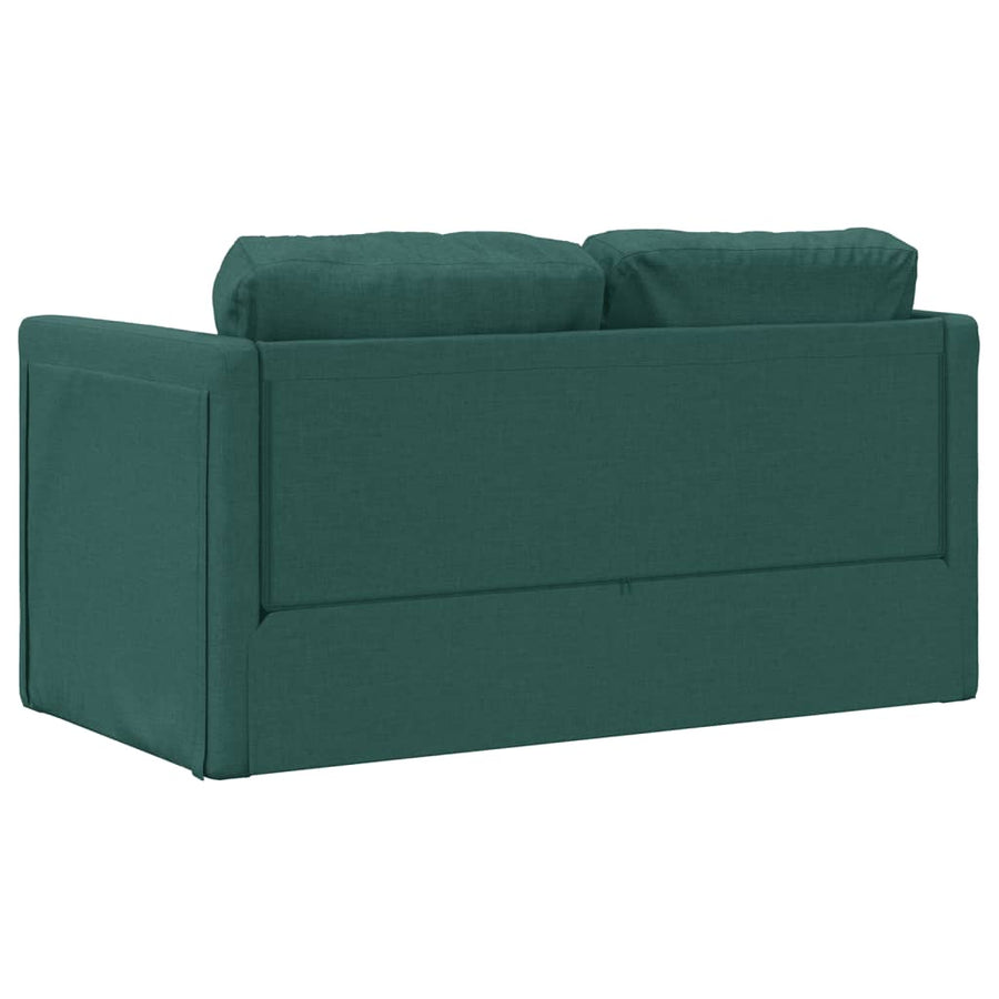 Slaapbank Vloermodel 2-In-1 112X174X55 Cm Stof Donkergroen