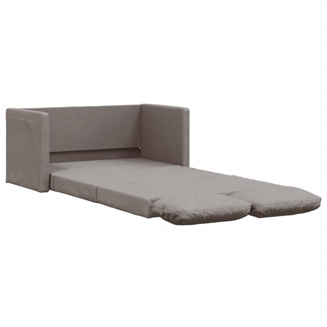 Slaapbank Vloermodel 2-In-1 112X174X55 Cm Stof Taupe