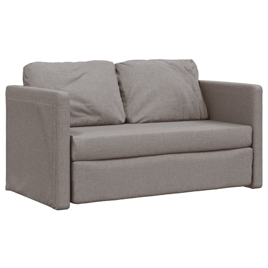 Slaapbank Vloermodel 2-In-1 112X174X55 Cm Stof Taupe