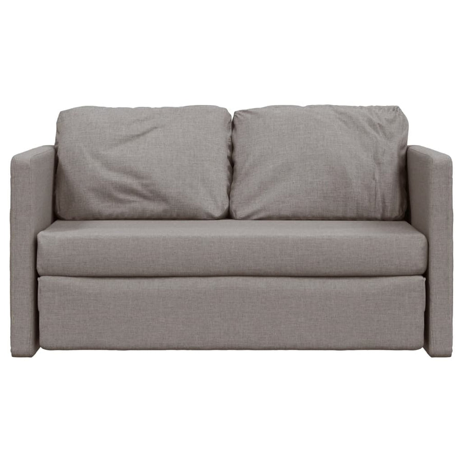 Slaapbank Vloermodel 2-In-1 112X174X55 Cm Stof Taupe