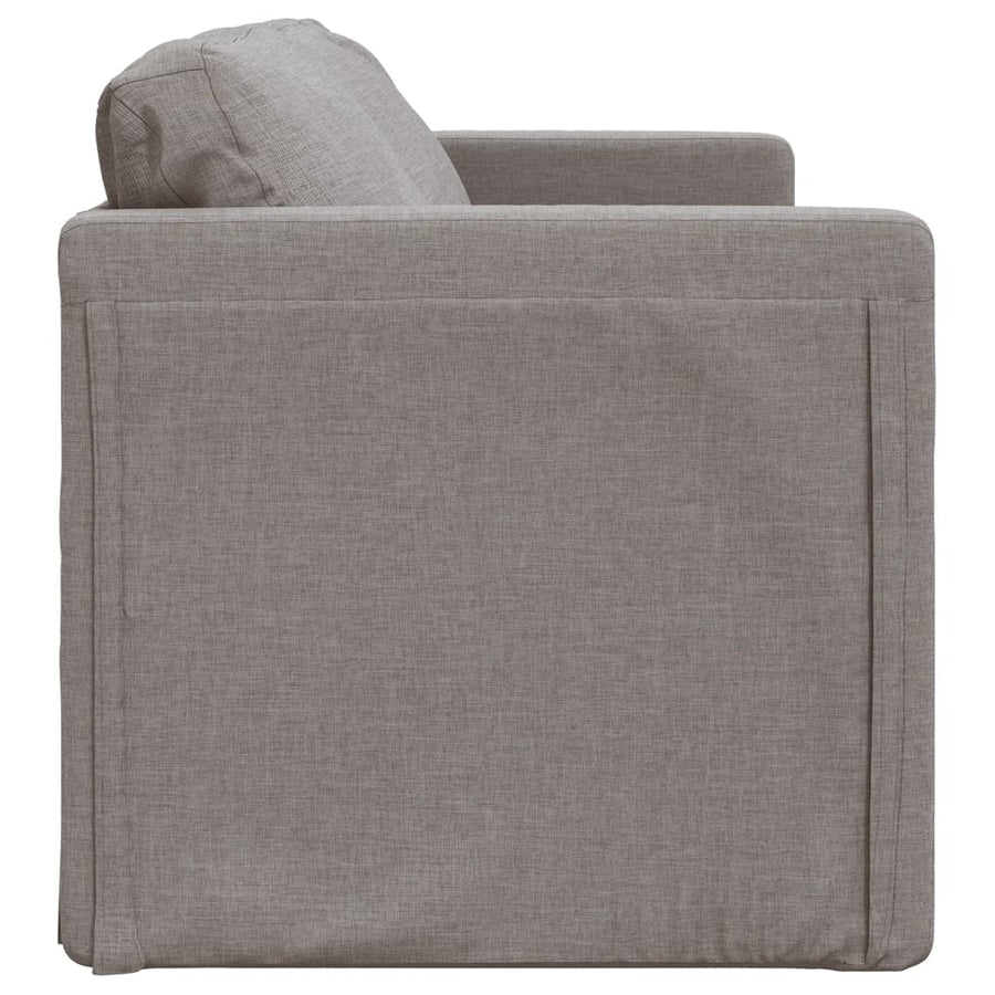 Slaapbank Vloermodel 2-In-1 112X174X55 Cm Stof Taupe
