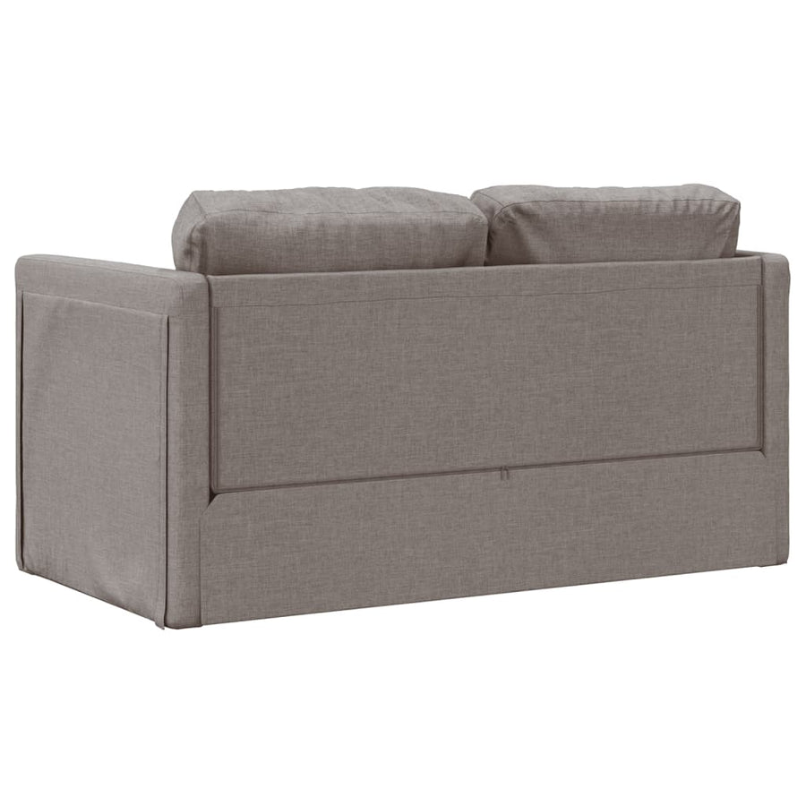 Slaapbank Vloermodel 2-In-1 112X174X55 Cm Stof Taupe