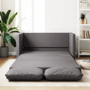Slaapbank vloermodel 112x174x55 cm kunstleer grijs