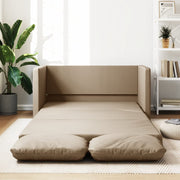 Slaapbank vloermodel 112x174x55 cm kunstleer cappuccino
