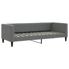 Slaapbank 80x200 cm stof donkergrijs 80 x 200 cm Donkergrijs zonder matras