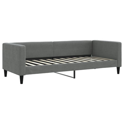 Slaapbank 80x200 cm stof donkergrijs 80 x 200 cm Donkergrijs zonder matras