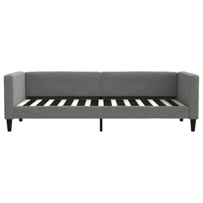 Slaapbank 80x200 cm stof donkergrijs 80 x 200 cm Donkergrijs zonder matras