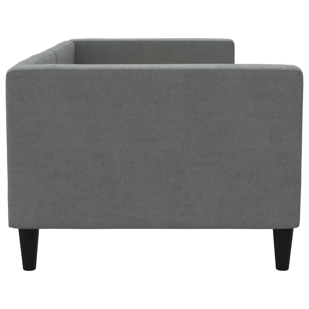 Slaapbank 80x200 cm stof donkergrijs 80 x 200 cm Donkergrijs zonder matras
