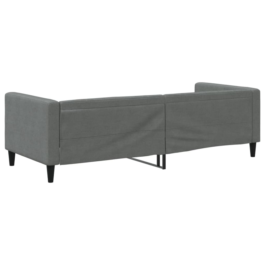 Slaapbank 80x200 cm stof donkergrijs 80 x 200 cm Donkergrijs zonder matras