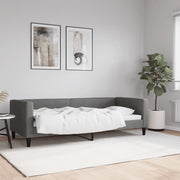Slaapbank 80x200 cm stof donkergrijs