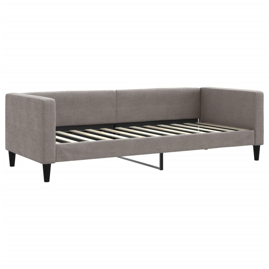 Slaapbank 80x200 cm stof taupe 80 x 200 cm Taupe