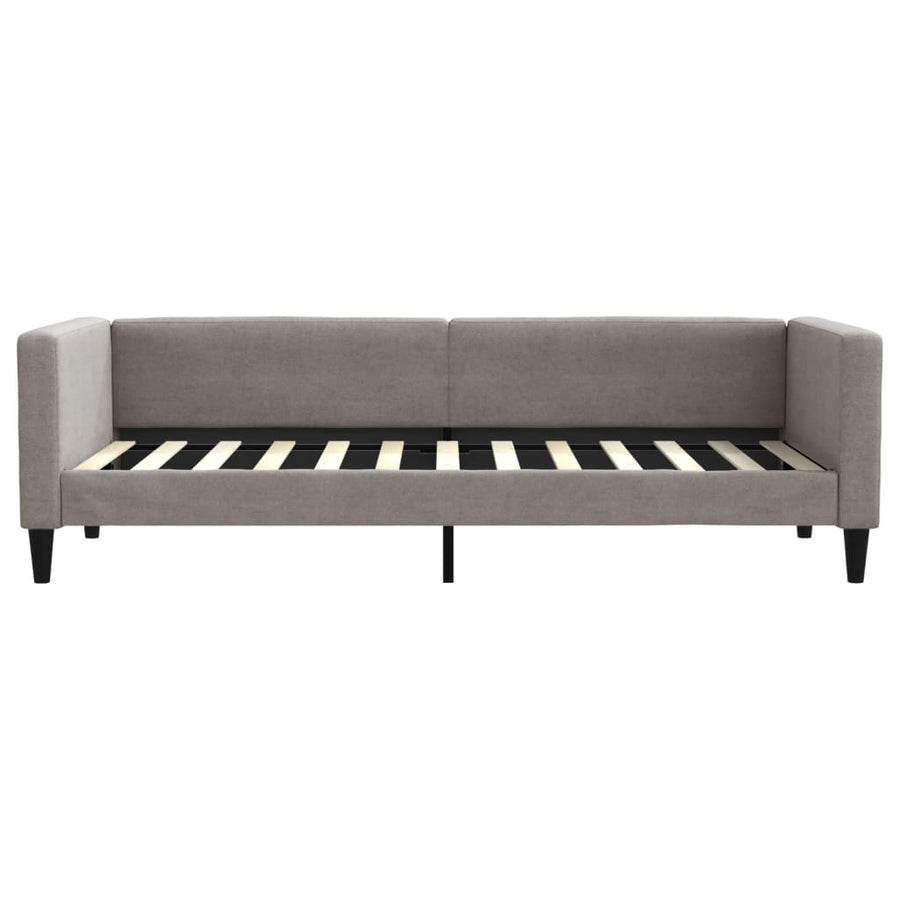 Slaapbank 80x200 cm stof taupe 80 x 200 cm Taupe