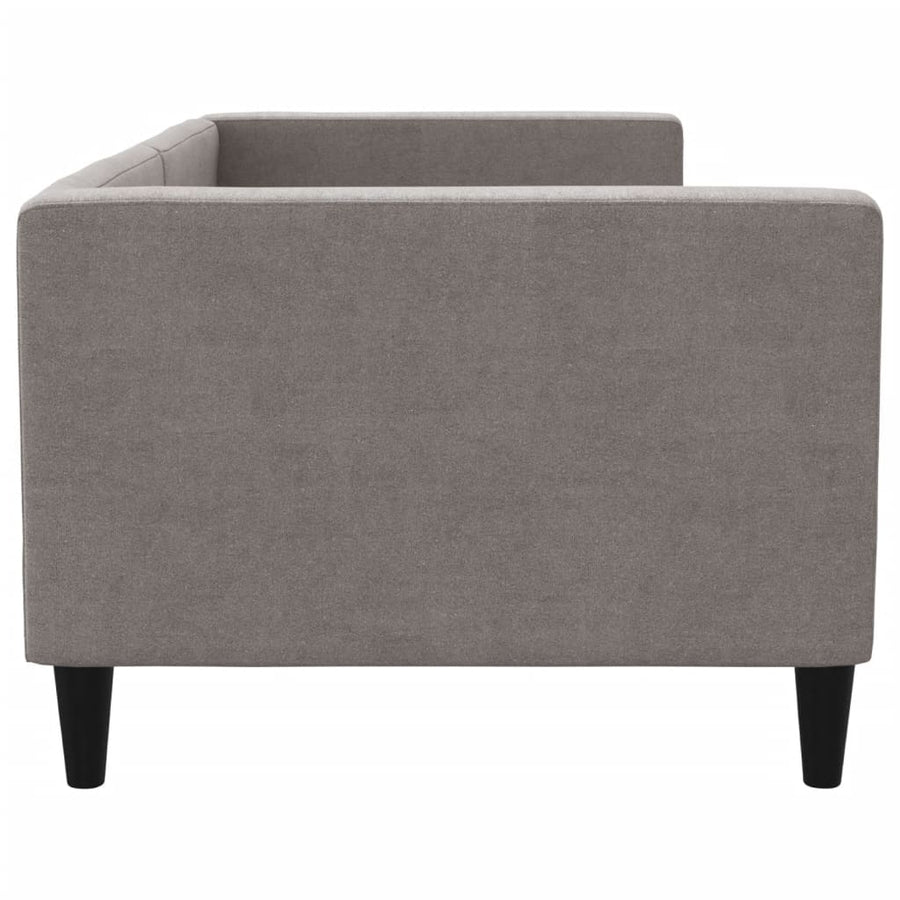 Slaapbank 80x200 cm stof taupe 80 x 200 cm Taupe