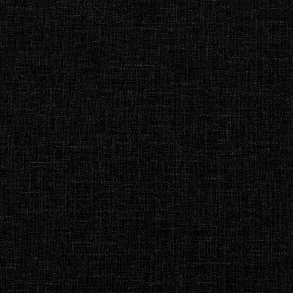 Slaapbank 90x200 cm stof zwart 90 x 200 cm Zwart zonder matras