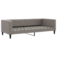 Slaapbank 90X200 Cm Stof Taupe Taupe 90 x 200 cm zonder matras