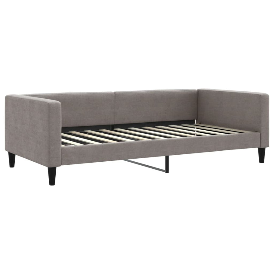 Slaapbank Stof 100 x 200 cm Taupe zonder matras