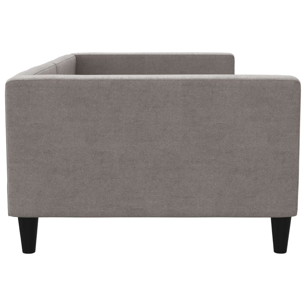 Slaapbank Stof 100 x 200 cm Taupe zonder matras