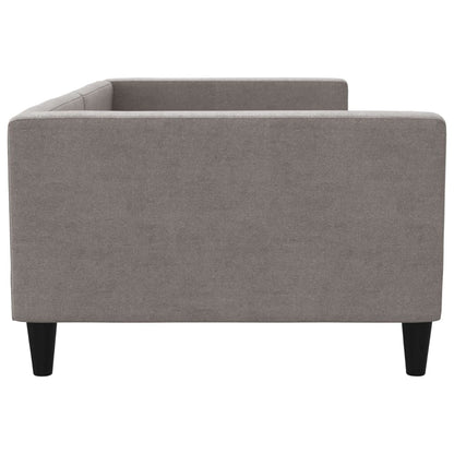 Slaapbank Stof 100 x 200 cm Taupe zonder matras