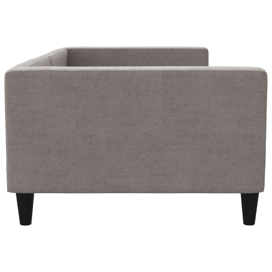 Slaapbank Stof 100 x 200 cm Taupe zonder matras
