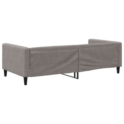 Slaapbank Stof 100 x 200 cm Taupe zonder matras