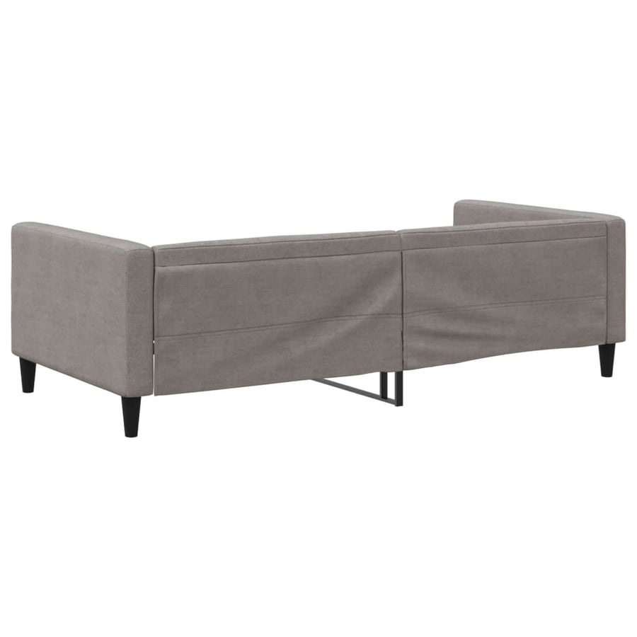 Slaapbank Stof 100 x 200 cm Taupe zonder matras