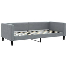 Slaapbank 90x190 cm stof lichtgrijs 90 x 190 cm Lichtgrijs zonder matras