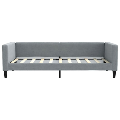Slaapbank 90x190 cm stof lichtgrijs 90 x 190 cm Lichtgrijs zonder matras