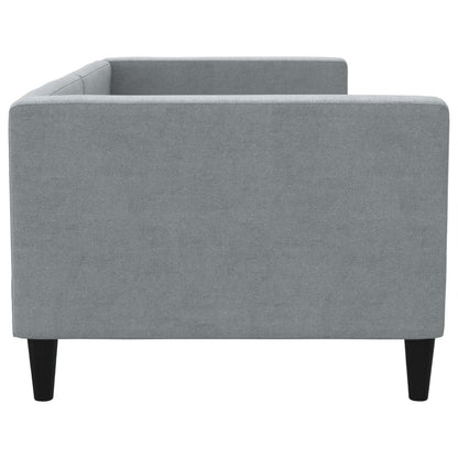 Slaapbank 90x190 cm stof lichtgrijs 90 x 190 cm Lichtgrijs zonder matras