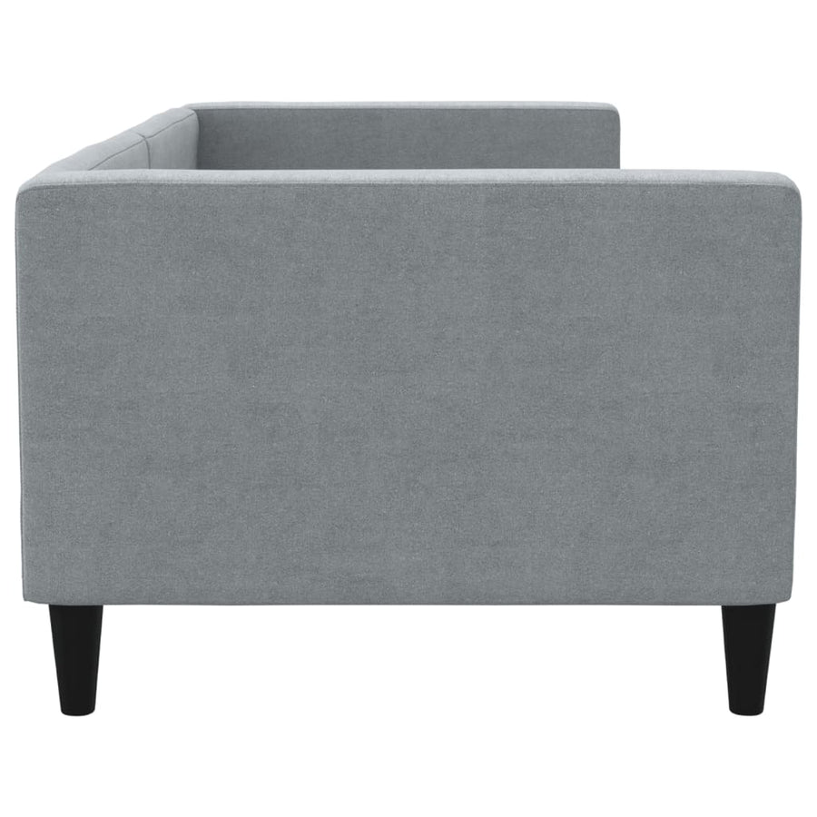 Slaapbank 90x190 cm stof lichtgrijs 90 x 190 cm Lichtgrijs zonder matras