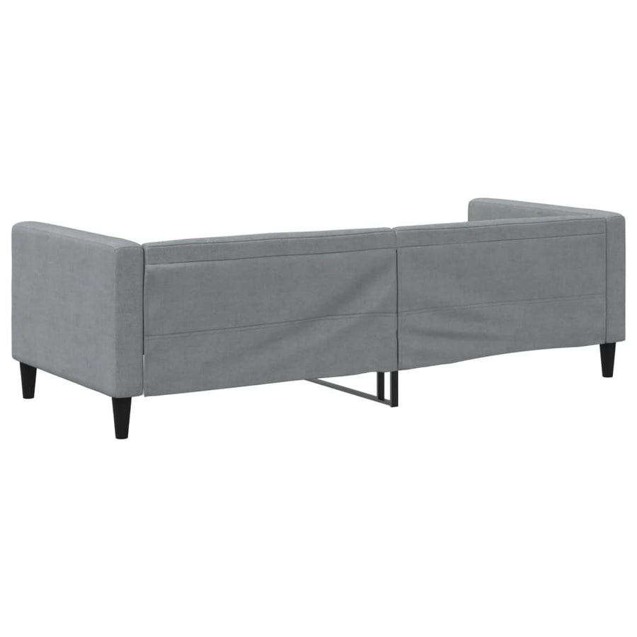 Slaapbank 90x190 cm stof lichtgrijs 90 x 190 cm Lichtgrijs zonder matras